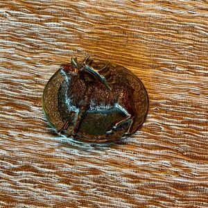 Vintage Stag Belt Buckle